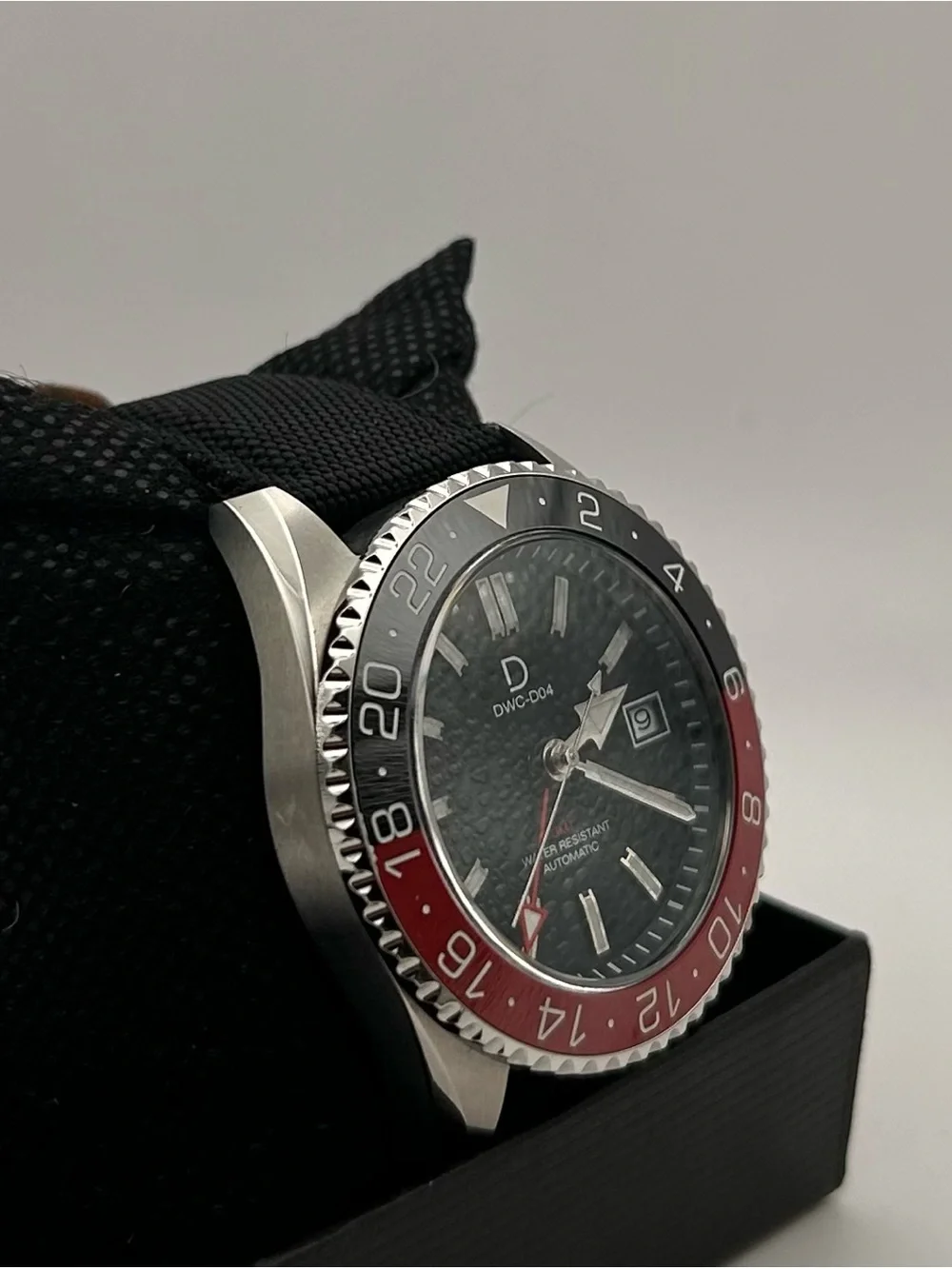 DIY Watch Club DWC-D04 Men’s Black Dial Coke Bezel Automatic 42mm Watch